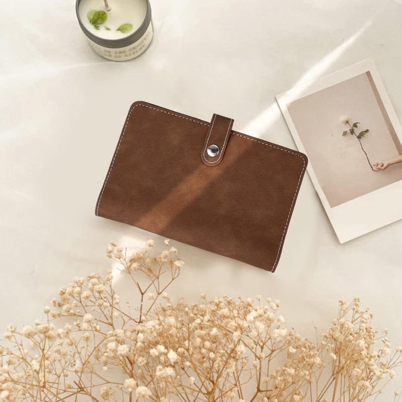 CALFOVERA A6 PU Leather Notebook Binder Cover Refillable Soft Cover Leather Travel Journal Protector Folder 6 Ring Loose Leaf Planner Binder with Divider Pocket for Meeting Filler Paper Cash(Brown) - Image 4